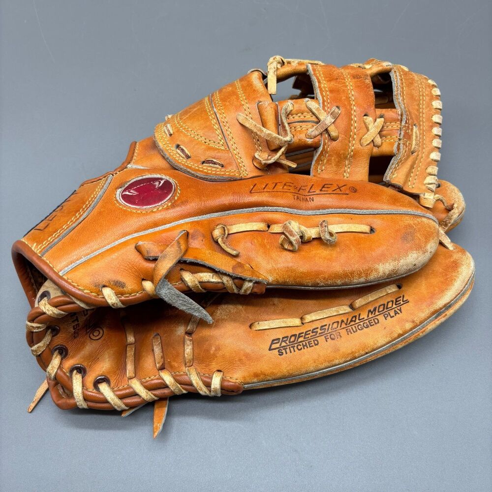 Vintage Mizuno MT500 Lite Flex E-Z Pocket Leather Baseball Glove RHT 12" Brown